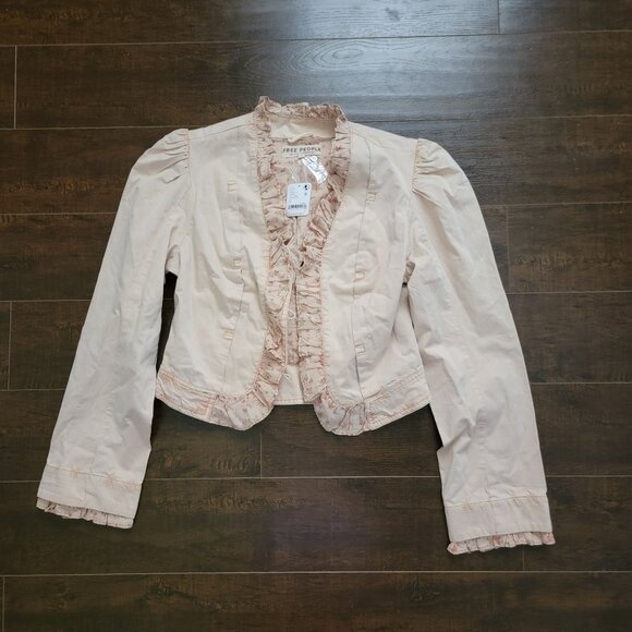 Free People Bennet Jacket Womens S Feminine Vintage Enchanting Castle Garden - Picture 3 of 9